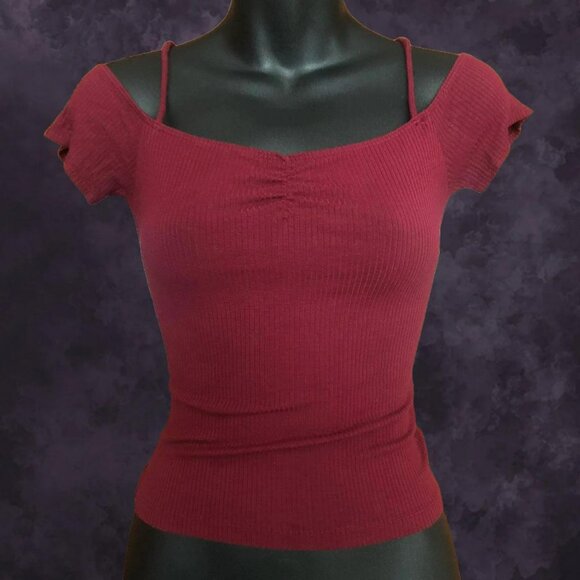 American Eagle Off the Shoulder Top - Picture 1 of 4